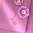 گردنبند طلا 18 عیار زنانه مدوپد مدل اشک کد OO1067