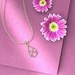 گردنبند طلا 18 عیار زنانه مدوپد مدل اشک کد OO1070