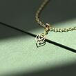 گردنبند طلا 18 عیار زنانه مدوپد مدل اشک کد QQ1096