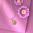 گردنبند طلا 18 عیار زنانه مدوپد مدل اشک کد R1075