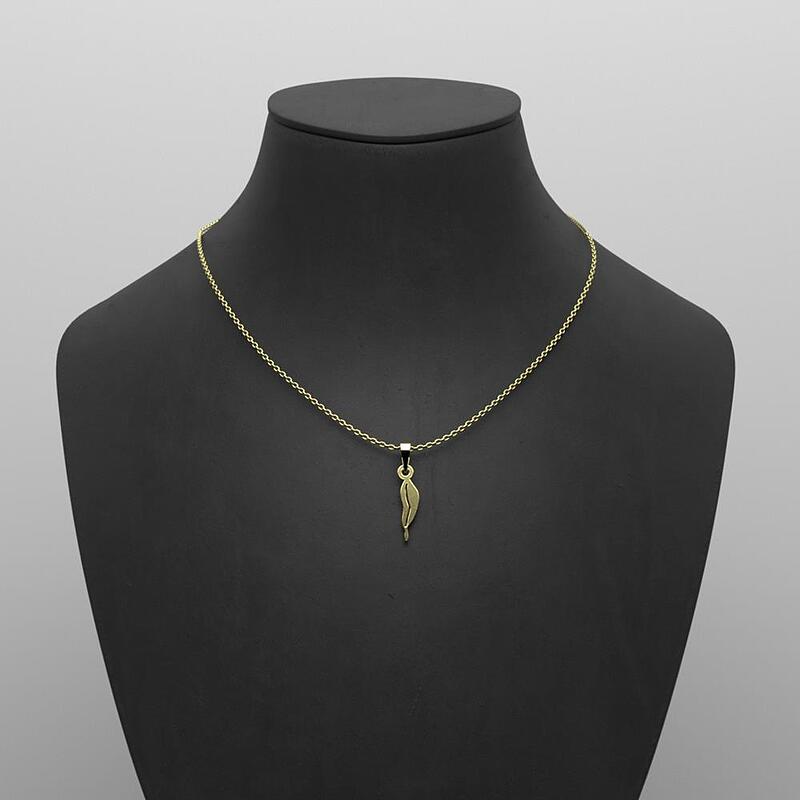 گردنبند طلا برگ 18 عیار  کد PP1095