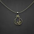 گردنبند طلا مدل انار و یلدا کد HH1009