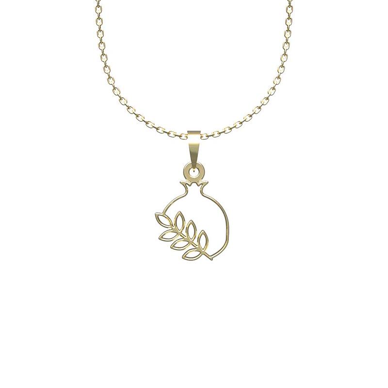 گردنبند طلا مدل انار کد HH1012