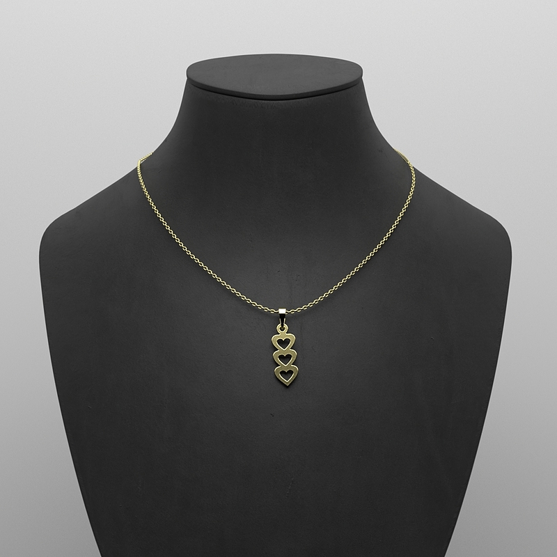 گردنبند طلا 18 عیار زنانه مدوپد مدل قلب کد R1229