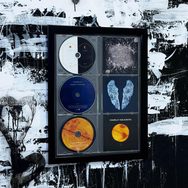 تابلو Coldplay CD بهمراه کاور آلبوم و بوکلت