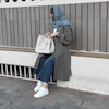 شومیز بلند طوسی