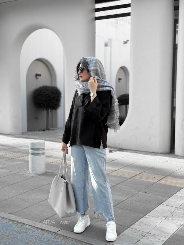 شومیز جلو بسته مشکی