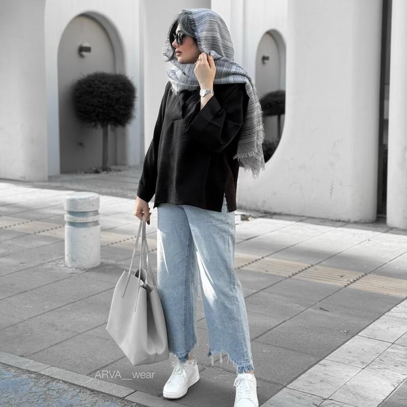 شومیز جلو بسته مشکی