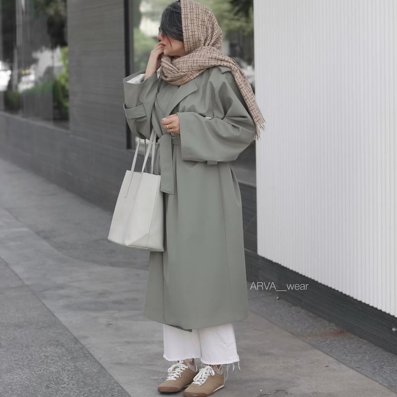 بارونی بلند سوپر سانتانا سبز