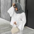 شومیز آستین‌کلوش سفید
