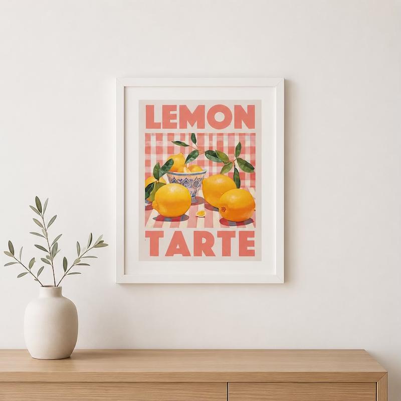 تابلو دیواری طرح لیمو‌ lemon1