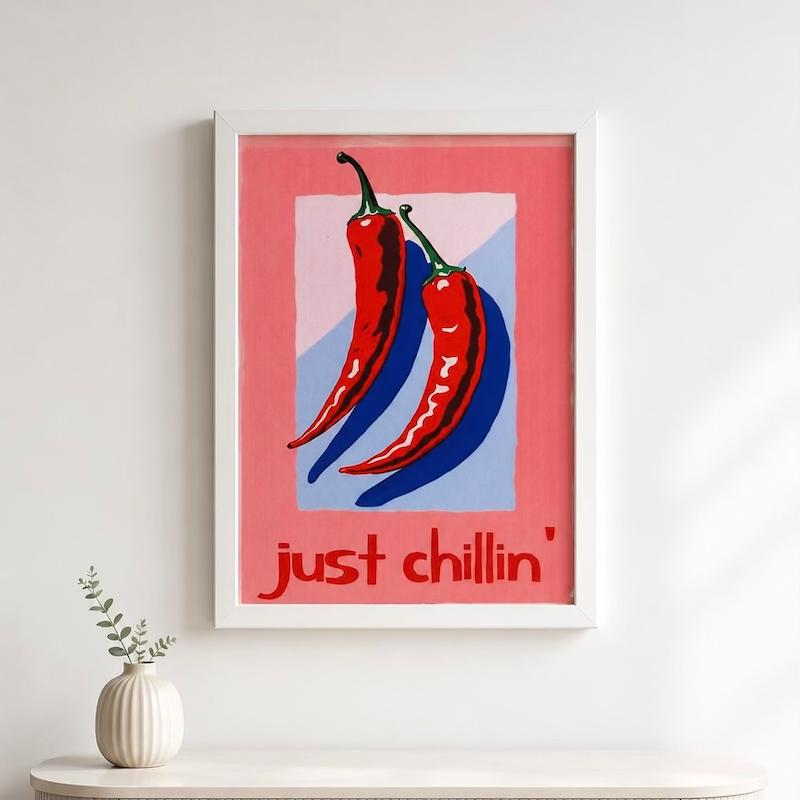 تابلو دکوری طرح just chillin