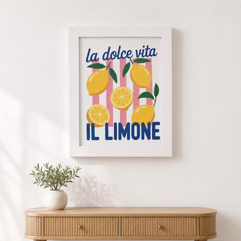 تابلو دکوری Lemon2