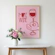 تابلو دکوری طرح more wine