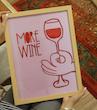 تابلو دکوری طرح more wine
