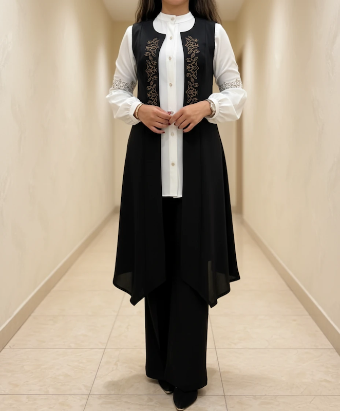 ست شومیز و رویه بلند 2 تکه