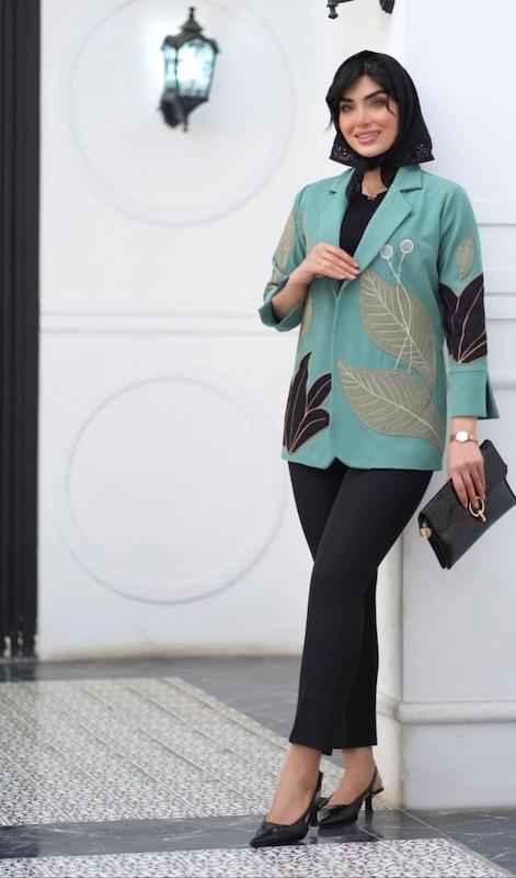 مانتو کتی طرح دار