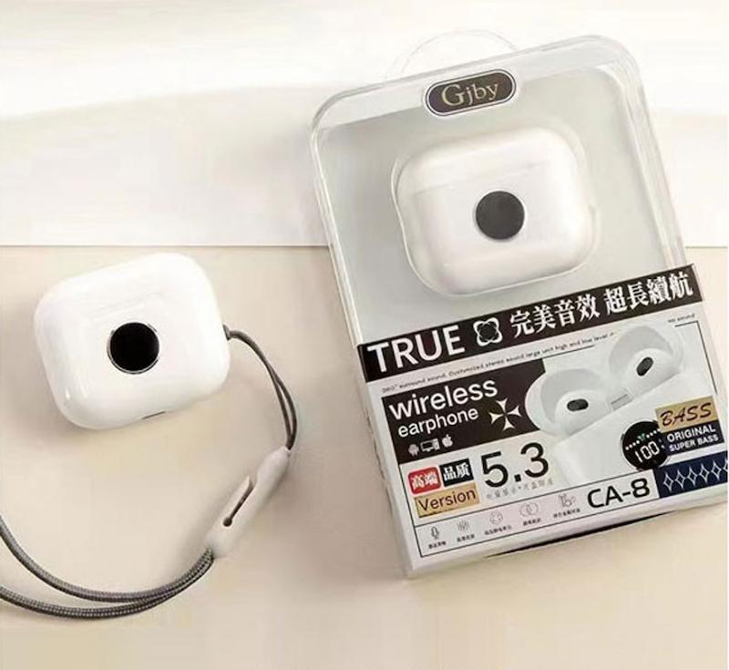 هندزفری بلوتوثی GJBY مدل CA-8 | صدای Hi-Fi، بلوتوث 5.3 و کیس شارژ