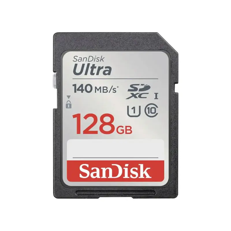 کارت حافظه اس دی سندیسک SD Sandisk 128GB 140mb/s Ultra