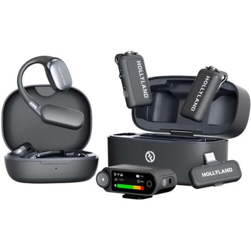 میکروفون یقه ای بی سیم Hollyland LARK MAX 2 Ultimate Combo 2-Person Wireless Microphone