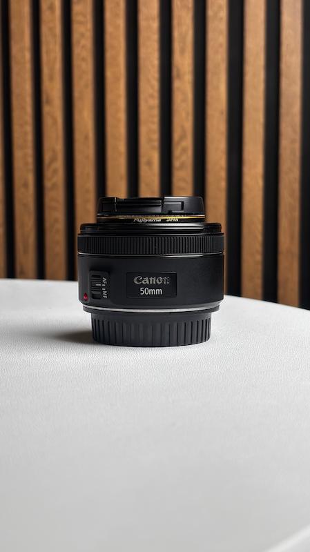  لنز CANON 50 F1.8 ( کارکرده ) در حد نو 