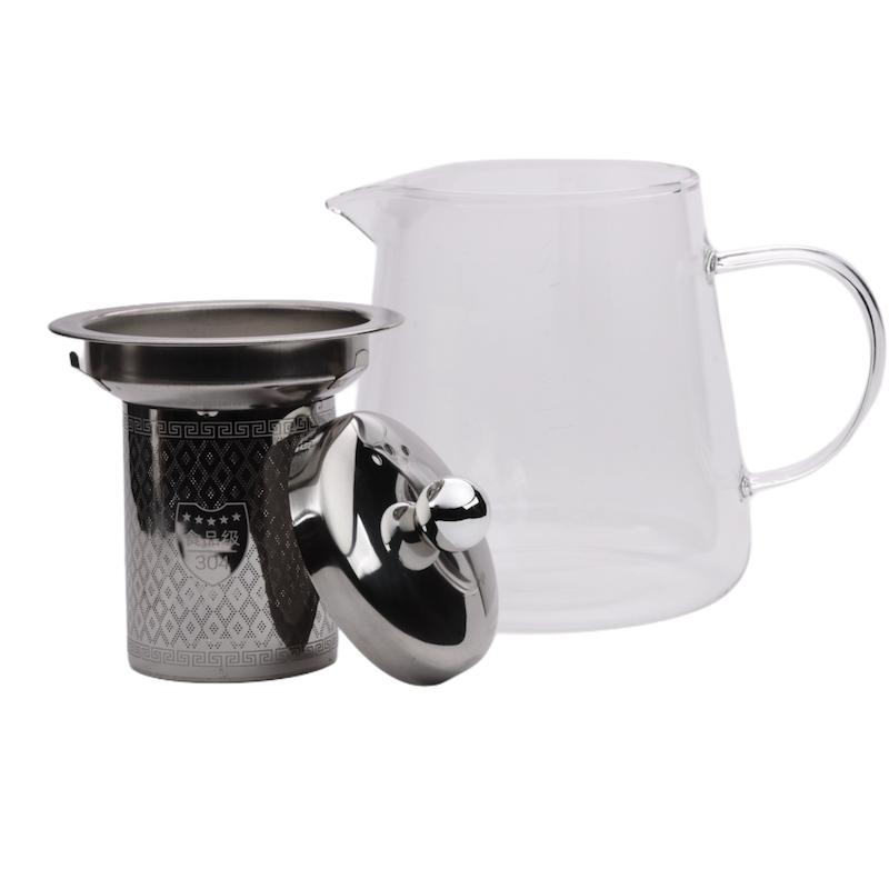 قوری پیرکس درب استیل 600میلی لیتر 10822