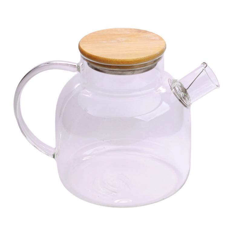 قوري دمنوش پيرکس 1000 ميلی لیتر درب چوبی 14-44487       