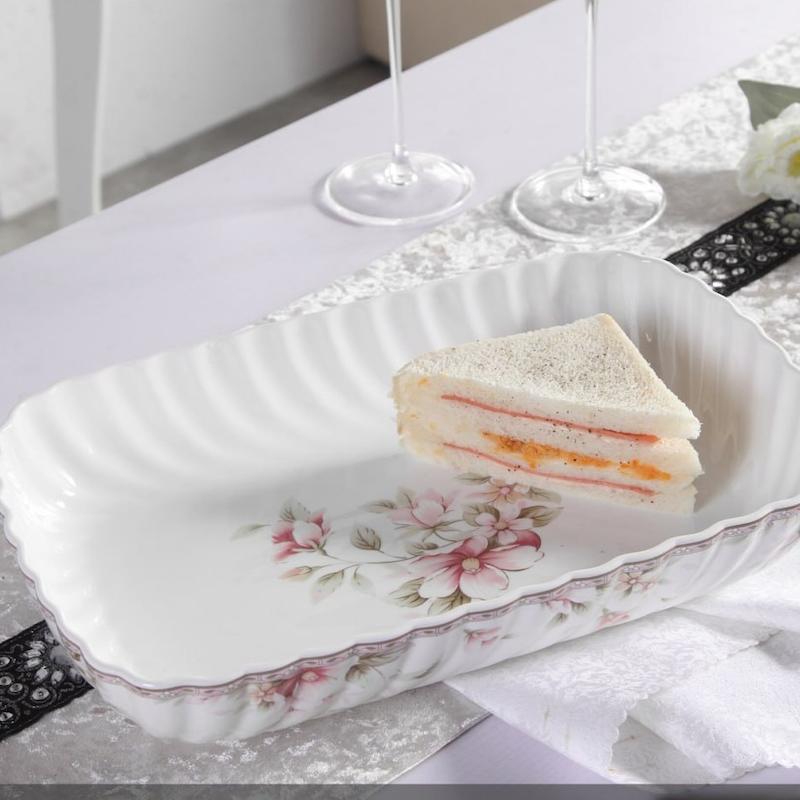 مرغ خوري مستطيل بزرگ طرح Sweety کد  GK701135   