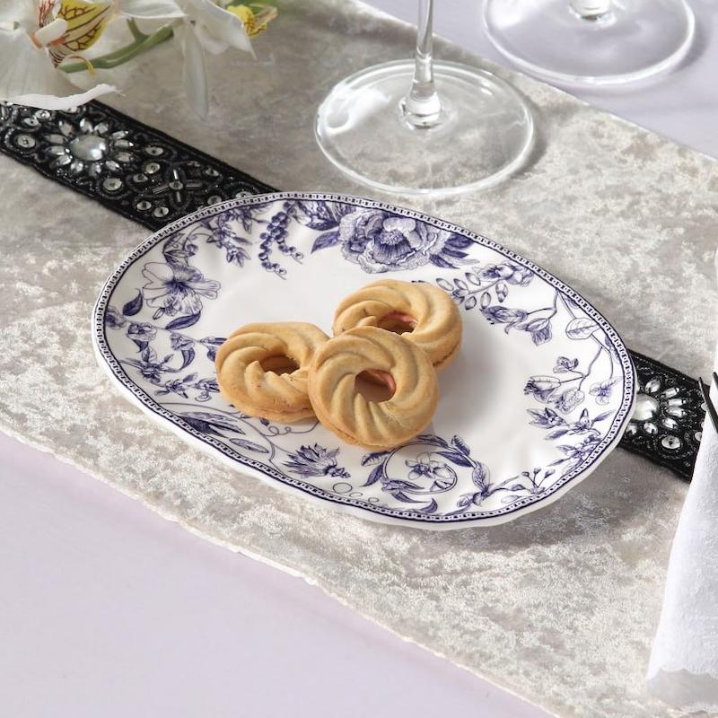 ست 6 عددی پيش دستي بيضي طرحLOTUS کد GK701104-1       