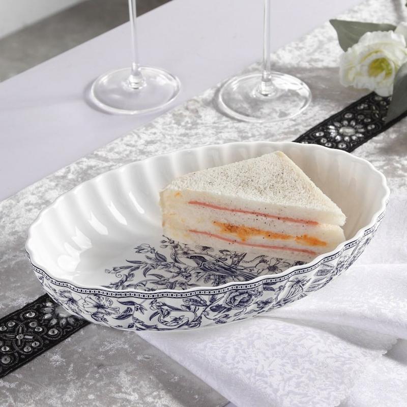 مرغ خوري بيضي متوسط طرح LOTUS کدGK701145-1     