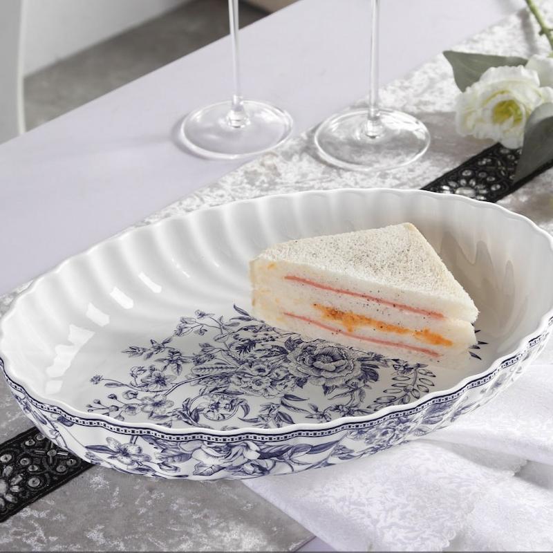 مرغ خوري بيضي بزرگ طرح LOTUS کدGK701146-1              