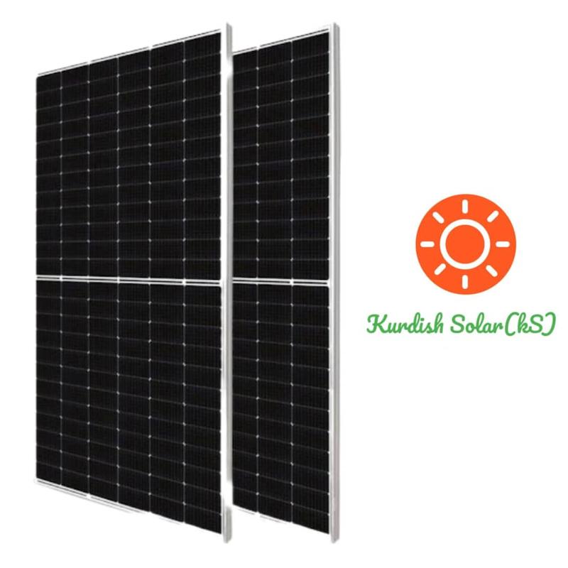 پنل خورشیدی 605 وات مونو کریستال بایفیشیال برند مانا انرژی