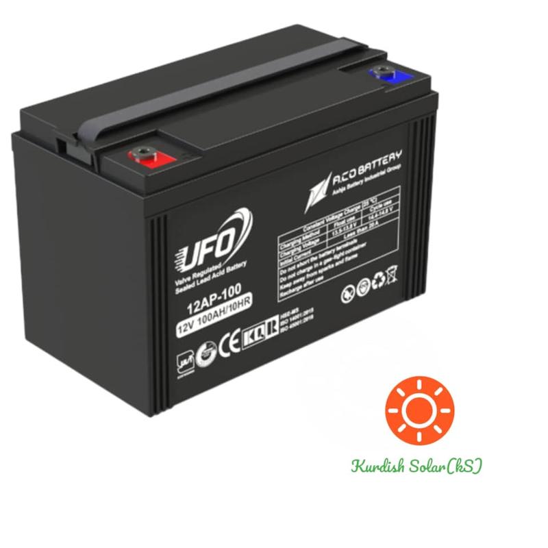 باتری 100 آمپر خورشیدی برند یوفو