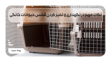 نکات مهم در نگهداری و تمیز کردن قفس حیوانات خانگی