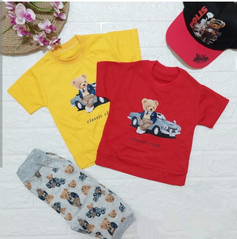 ست تیشرت شلوارک جنس پنبه