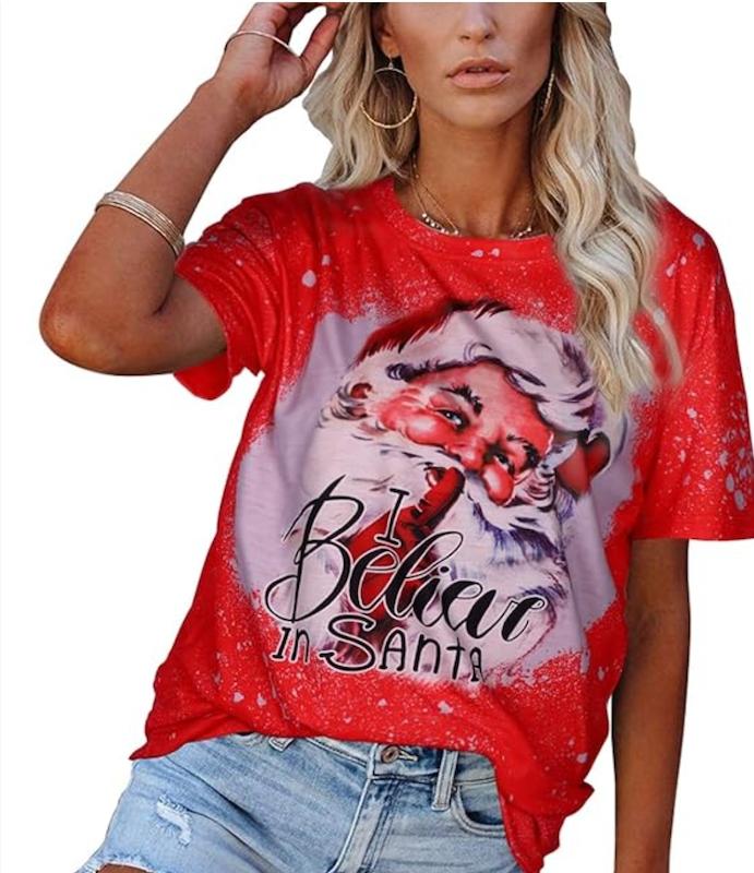 تیشرت طرح کریسمس و بابانوئل