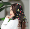 مینی اسکارف مزونی تور گلدوزی - روسری مینی اسکارف جدید