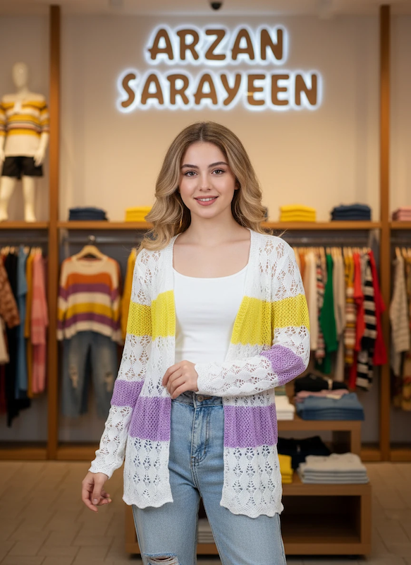 ژاکت بافت نازک وارداتی 