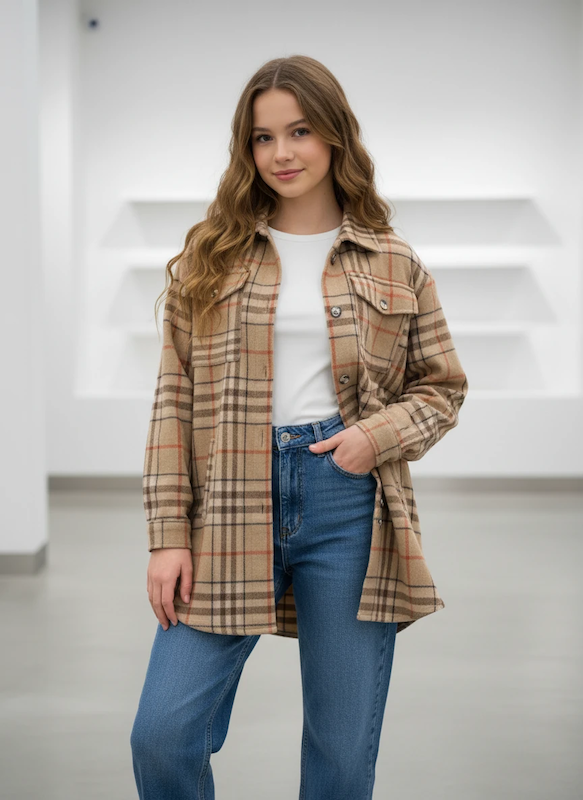 شکت  چهارخانه زنانه و دخترانه 