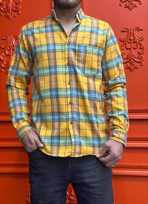 پیراهن چهارخونه پشم درجه یک نازک مردانه و پسرانه 