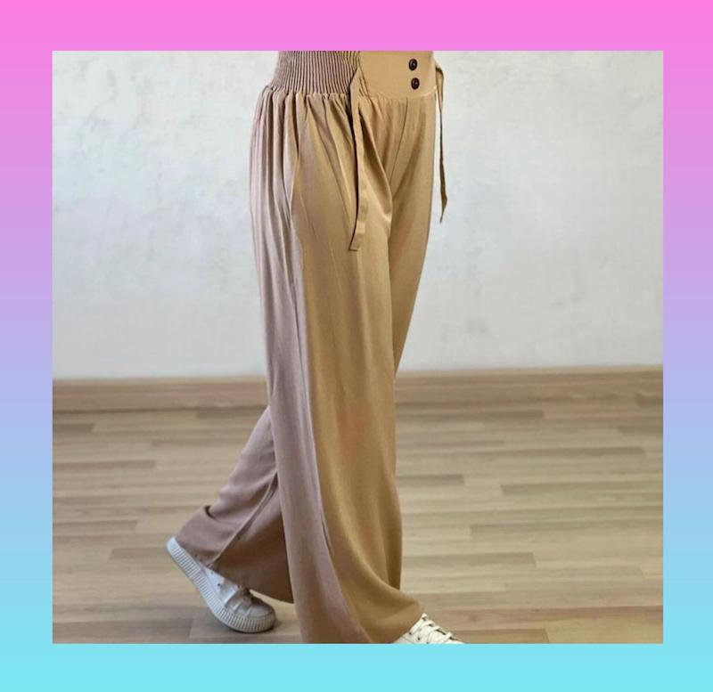 شلوار برماندو کمرکش ماسوره ای