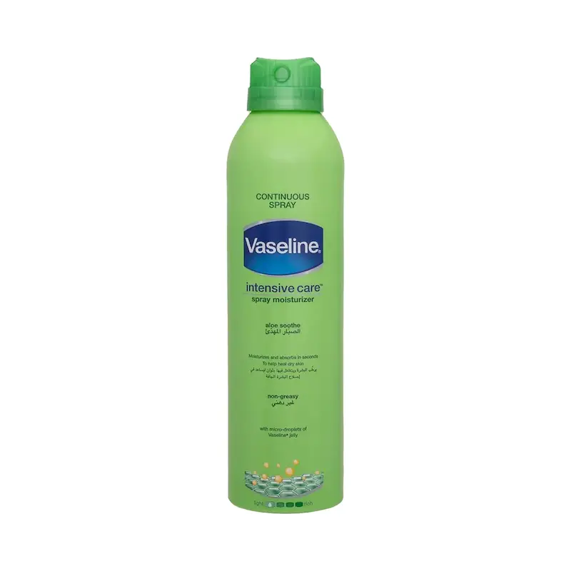 اسپری مرطوب‌کننده بدن وازلین آلوئه ورا Vaseline