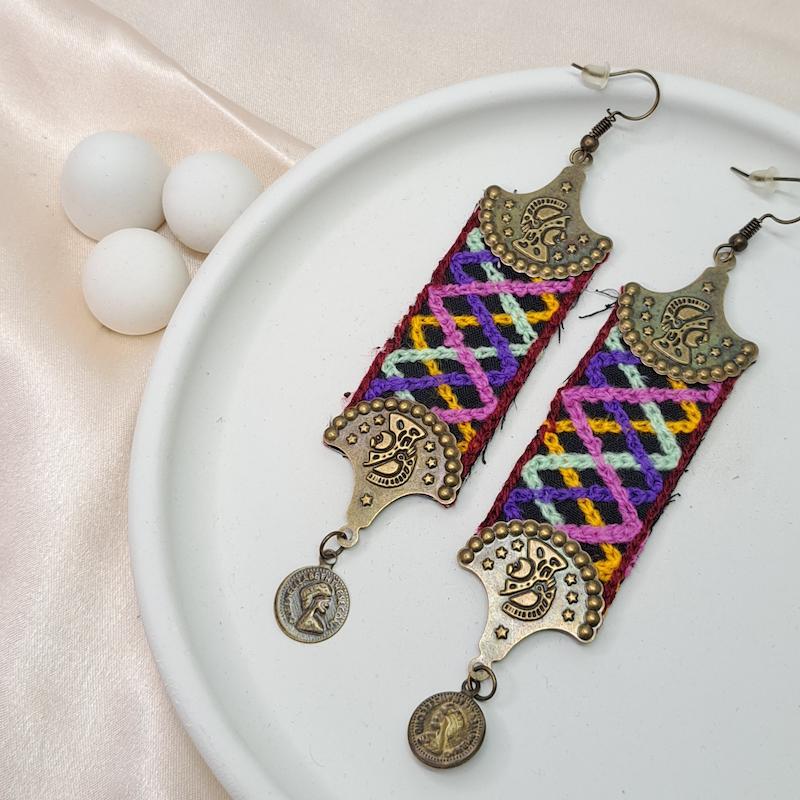 گوشواره بلوچی دستساز کد001