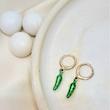 گوشواره حلقه ای با آویز فلفل
