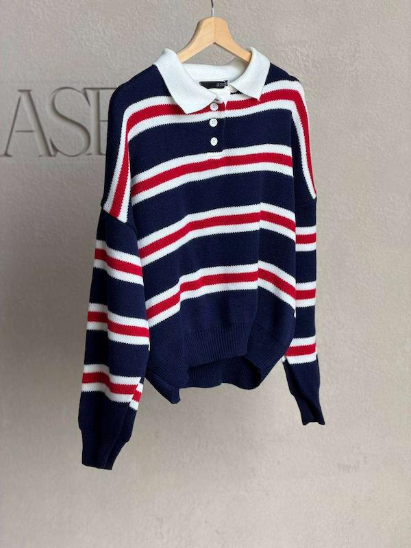 پلوشرت بافت راه راه |  5092