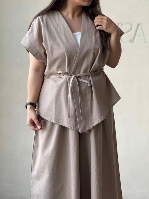 ست زنانه لینن کرال 