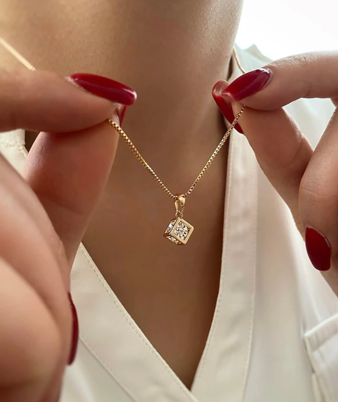 گردنبند مکعب ژوپینگ