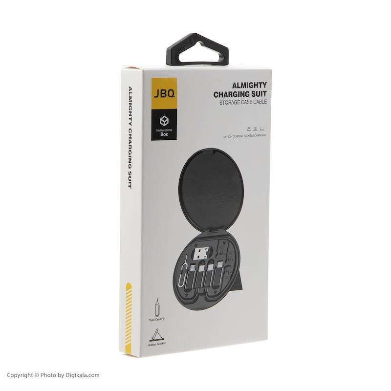 کابل تبدیل USB-C به USB-C / لایتنینگ / USB / micro USB جی بی کیو مدل MAD-01 طول 0.23 متر