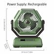 پنکه رومیزی مدل Outdoor Fan LED ظرفیت ۲۴۰۰ میلی آمپر ساعت