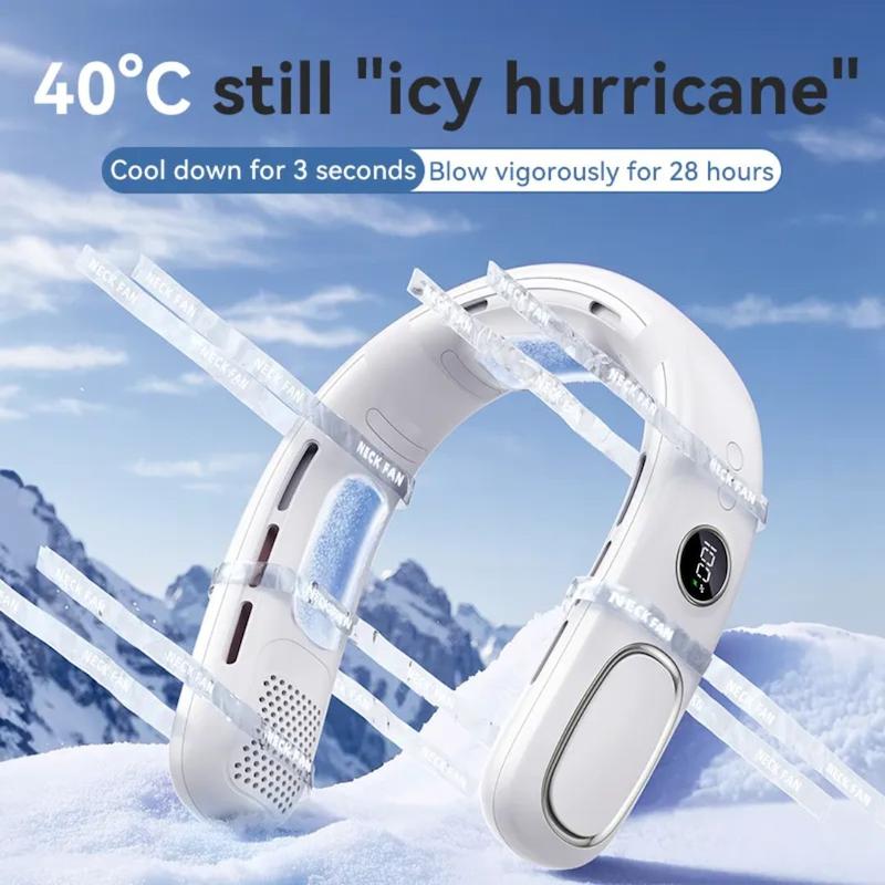  پنکه گردنی مدل Cold Compress Neck Fan 2026 ظرفیت 4000 میلی آمپر ساعت
